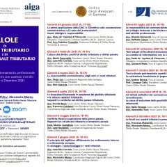 Pillole di Diritto Tributario e di Diritto Penale Tributario (piattaforma ZOOM)