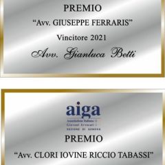Premi “Avv. Clori Iovine Riccio Tabassi” e “Avv. Giuseppe Ferraris”
