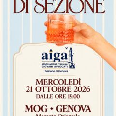 Aperitivo di Sezione 21 ottobre 2026